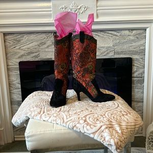 Desigual Women's Heel Boots Abril Rojo size 40